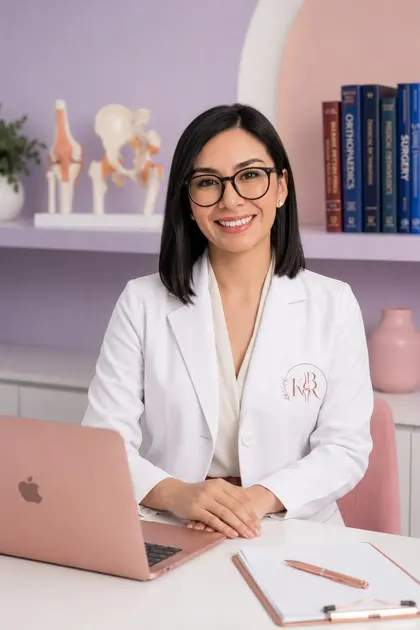Dra. Karen Braña Román en su consultorio, durante una consulta de valoración